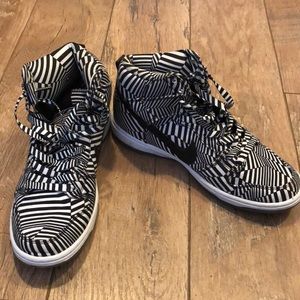 Cool zebra print Nike shoes